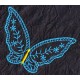 Design: Animals>Insects>Butterflies - Petite floral and braid butterfly
