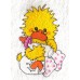 Product: Babies>Baby Cloths - Facecloth for Babies (Duckling holding bottle)