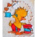Product: Babies>Baby Cloths - Burp Cloth (Duckling with bucket)