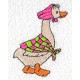 Design: Animals>Farm Animals>Ducks - Duck with shawl