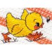 Product: Kitchen>Linen - Washcloth (Chicken catching a bug)