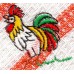 Product: Kitchen>Linen - Washcloth (Multicolored Cock)