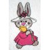 Product: Babies>Baby Cloths - Burp Cloth ( Bunny with flower hat)