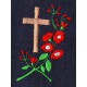 Design: Christian Art>Crosses - Cross with flowers