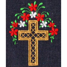 Design: Christian Art>Crosses - Cross with festoon