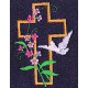 Design: Christian Art>Crosses - Cross, dove and flowers