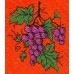 Product: Kitchen>Linen - Washcloth (Bunch of grapes)