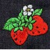 Product: Kitchen>Linen - Oven Gloves (Pair) (Two Strawberries)