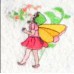 Product: Babies>Baby Cloths - Burp Cloth (Fairy looking at flowers)