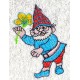 Design: Fantasy>Gnomes - Dwarf with flower