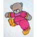 Product: Babies>Baby Cloths - Burp Cloth (Teddy walking)