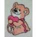 Product: Bags>Purses - Snoepie Neck Purse (Teddy with green heart)