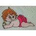 Product: Babies>Baby Cloths - Burp Cloth (Baby with bottle)