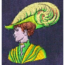 Design: People>Little ladies - Lady with large hat