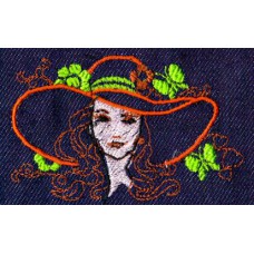 Design: People>Little ladies - Lady with fancy hat