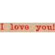 Design: Slogan - I love you!