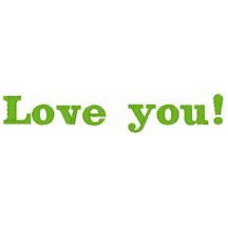 Design: Slogan - Love you!