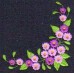 Product: Bags>Handbags - Grocery Bag (Pink and purple Daisies in a corner)