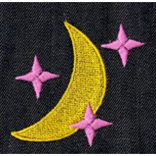 Design: Nature>Galaxy - Sickle moon and stars