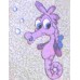 Product: Babies>Baby Cloths - Facecloth for Babies (Purple seahorse)