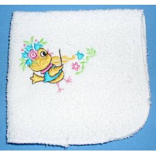Product: Babies>Baby Cloths - Facecloth for Babies (Birdie playing fiddle)