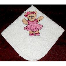 Product: Babies>Baby Cloths - Facecloth for Babies (Teddy in pink dress)