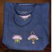 Product: Bags>Handbags - Grocery Bag (Three bouquets in purple)