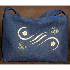 Product: Bags>Handbags - Large Handbag (Butterflies and curls)