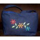 Product: Bags>Handbags - Large Handbag (Red, orange and blue flowers)