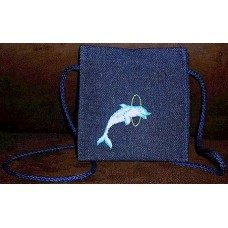 Product: Bags>Purses - Snoepie Neck Purse (Dolphin with yellow hula hoop)