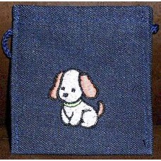 Product: Bags>Purses - Snoepie Neck Purse (Dog with green collar)