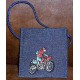 Product: Bags>Purses - Snoepie Neck Purse (Motorcyclist in red and blue)