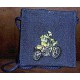 Product: Bags>Purses - Snoepie Neck Purse (Motorcyclist in green and yellow)