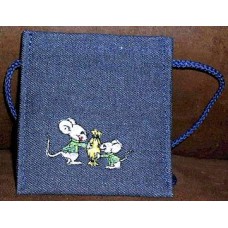 Product: Bags>Purses - Snoepie Neck Purse (Mice with green shirts)