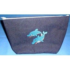 Product: Bags>Handbags - Vanity or Cosmetic Bag (Dolphin friends)