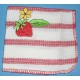 Product: Kitchen>Linen - Washcloth (Strawberry and little yellow flower)