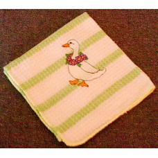Product: Kitchen>Linen - Washcloth (Duck with garland)