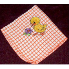 Product: Kitchen>Linen - Washcloth (Chicken and purple flower)