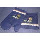 Product: Kitchen>Linen - Oven glove and cloth (Pair) (Apple tree and cow)