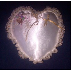 Product: Linen - Ring cushions (Wedding bells with dove)