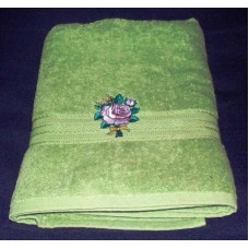 Product: Linen - Bath Sheet (White rose)