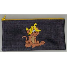 Product: Bags>Pen or Pencil Case (Monkey with banana hat)