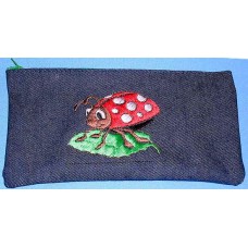 Product: Bags>Pen or Pencil Case (Ladybird on leaf)