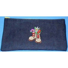 Product: Bags>Pen or Pencil Case (Flowers in boots)