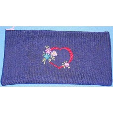 Product: Bags>Pen or Pencil Case (Red heart and flowers)