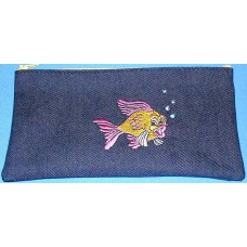 Product: Bags>Pen or Pencil Case (Yellow-pink fish)