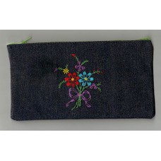 Product: Bags>Pen or Pencil Case (Two flowers)